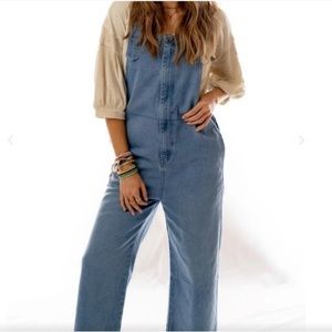 Three Bird Nest Denim Overalls